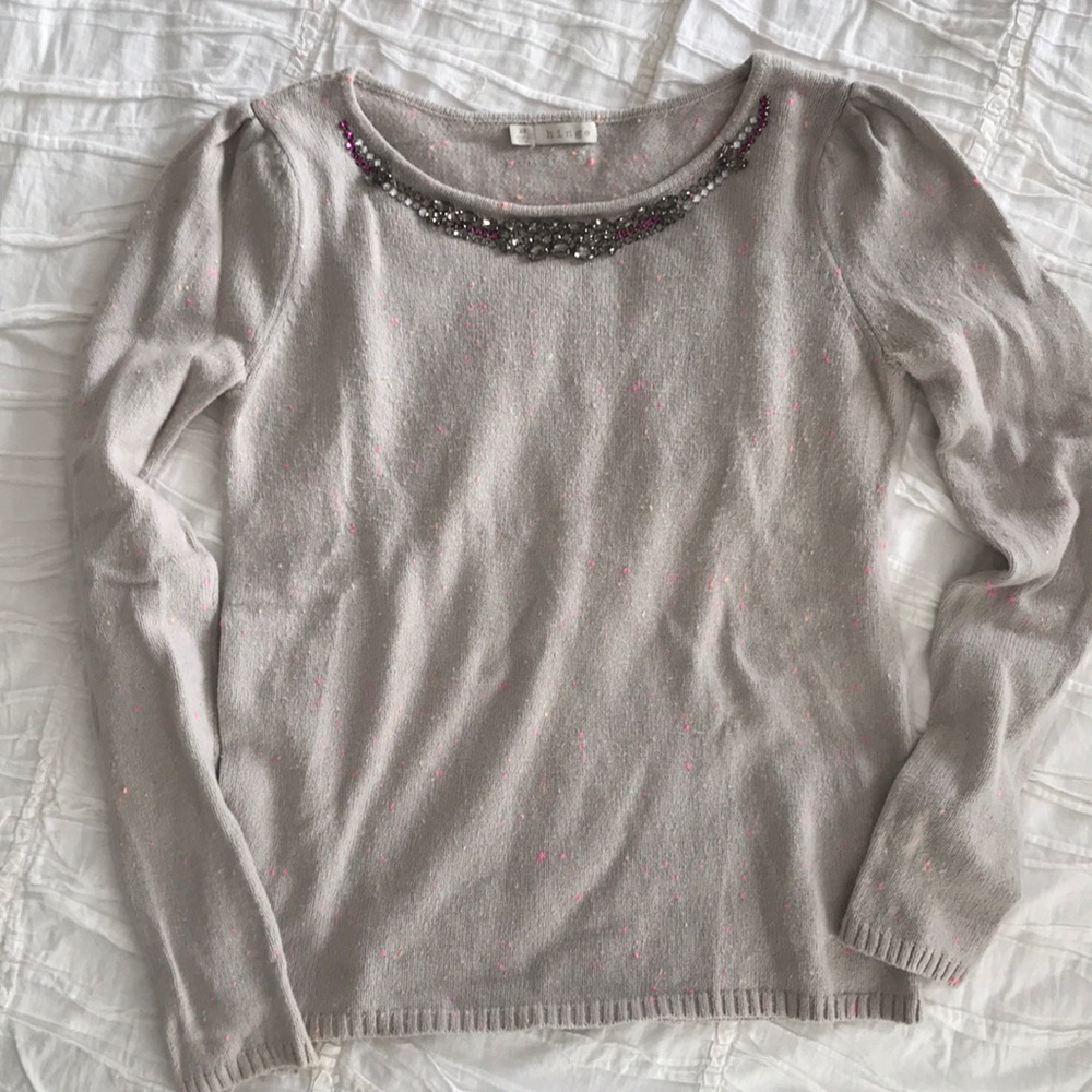 Nordstrom’s Hinge jeweled sweater sz XS/S